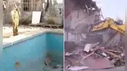Descubren casa vinculada a ‘Los Pulpos’ en Chile: guarida con piscina y alquiler ilegal de cuartos es demolida
