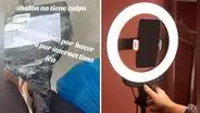 Peruano compró aro de luz por internet y lo que le enviaron sorprende en redes: “Me estafaron”