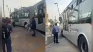 Tráiler invadió carril del Metropolitano e impactó con uno de los buses: accidente dejó dos heridos