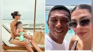 ¿Se encontraron? Ana Paula Consorte y Alondra García estuvieron en la misma playa en Punta Hermosa