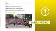 Este video no muestra una manifestación pro Palestina en Australia en enero de 2025