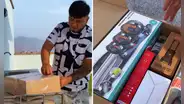 Peruano compró caja misteriosa en Internet por S/100 y se lleva sorpresa: "Saldría para negocio"