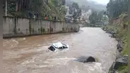 Bebé de un año desaparece en río de Huancavelica tras despiste de auto con pasajeros a bordo