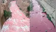 Sedapal sobre el cambio de color del río Rímac a rojo: "Probablemente alguien haya echado algo"