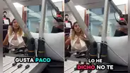 Susana Alvarado se incomoda al responder si le gusta Paco Bazán, quien estaba a su lado: “No he dicho eso”