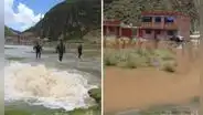 Estadio de futbol en Pasco queda inundado tras intensas lluvias y aumento de caudal en la sierra