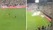Hernán Barcos y el gesto que no se vio en TV tras la bengala que arrojaron al campo en el Alianza Lima vs Cusco FC