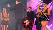 Paco Bazán y Susana Alvarado sorprenden en concierto de Corazón Serrano al tirar sus hilos rojos: "¿Se acabó la promesa?"