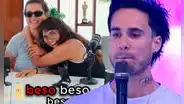 Majo con sabor, 'saliente' de Gino Assereto, sorprende al darle efusivo beso EN VIVO a tiktoker Lucianeka