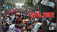 Peruanos necesitan un promedio de S/3.292 para vivir cómodos, según estudio