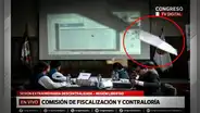 Desplome de techo interrumpe sesión de la Comisión de Fiscalización del Congreso en La Libertad