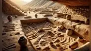 Arqueólogos peruanos revelaron un yacimiento funerario de una antigua civilización prehispánica que existió antes que Lima