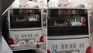 Pasajero peruano durmió en la parte trasera del Metropolitano y encargados resaltan: “¡No es zona VIP!”