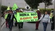 Realizarán huelga indefinida para exigir la cancelación definitiva del proyecto Tía María
