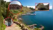 El misterioso hotel abandonado frente al lago Titicaca: está construido junto a una cueva secreta que oculta una historia