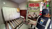Operativo por San Valentín en hotel de Independencia: hallan colchones rotos, toallas sucias y basura acumulada