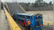 Accidente en Chancay: intensas lluvias y desborde de río provocaron colapso de puente