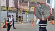 Cámaras captan a extorsionadores dejando dinamita en negocio de extintores en Cercado de Lima