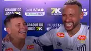 Neymar 'vaciló' en plena entrevista a venezolano Yeferson Soteldo por su tamaño: "Mi hijo ya lo pasó"