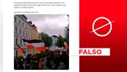 Video no muestra marcha de alemanes hacía una hotel de inmigrantes: se trata de manifestación neonazi