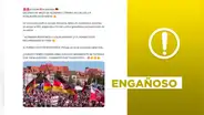 Video de manifestación por simpatizantes del partido de derecha alemana AfD no es actual