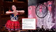 Tiktoker acusa a Milena Warthon de "colarse" para estar al lado de Shakira: “Insistió a producción”