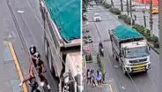Motociclista muere tras ser arrollada por un camión en San Juan de Miraflores: cámara registró el fatal accidente