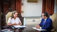 Presidente del JNE, Roberto Burneo, se reunió con Dina Boluarte ante demora por financiamiento para las elecciones 2026
