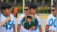 Padre e hijo sorprenden en examen de San Marcos con traje de 'El Juego del Calamar': “Siempre acompañándolo en sus sueños”
