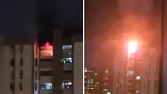 Fuerte incendio en residencia San Felipe de Jesús María: siniestro moviliza a seis unidades de Bomberos