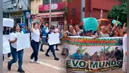 Pucallpa: ciudadanos marcharon contra la delincuencia y exigieron medidas urgentes ante el aumento de la delincuencia