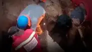 Dos obreros salvan de morir tras colapso de pared que los sepultó metros bajo tierra en Chiclayo