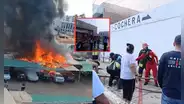 Fuerte incendio frente la Municipalidad del Callao: cinco viviendas aledañas resultaron afectadas
