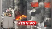 EN VIVO | Incendio en Cercado de Lima HOY: 4 edificios colapsados, 39 horas de siniestro y más de 300 bomberos sin detenerlo