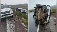 Tragedia en Arequipa: reportan una persona muerta y al menos 20 heridos por choque entre dos minivanes