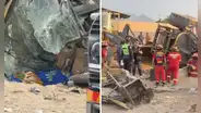 Fatal accidente en Huaral: conductor de maquinaria pesada pierde la vida tras volcar su vehículo en un descampado