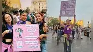 Día Internacional de la Mujer: Milena Warthon se hace presente en la marcha del 8M en Lima
