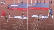 Escándalo en el atletismo: descalifican a un competidor por empujar a su rival cuando estaban por llegar a la meta