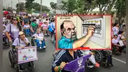 López Aliaga y el apagón en Plaza San Martín: Carlincatura expone su intento de sabotaje a la marcha por el Día de la Mujer