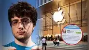 A los 19 años hackeó el sistema de seguridad de los iphone, Apple lo contrató, pero fue despedido por no responder un correo