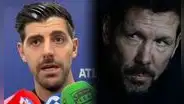Thibaut Courtois arremete contra Diego Simeone por sus quejas tras polémico penal: “Estoy harto de este victimismo”