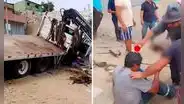 Camión se despista en la Vía Pasamayito: vehículo descendió sin control por un kilómetro y deja 2 heridos en SJL