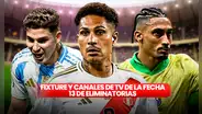 Partidos de las Eliminatorias 2026: fixture, tabla de posiciones y canales de TV de la fecha 13