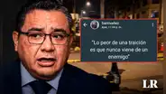 Juan Santiváñez difunde frase en su celular en medio de cuestionamientos: "Lo peor de una traición es que nunca viene de un enemigo"