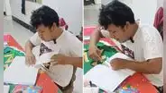 Padre sorprende al despegar fotocopias de cuadernos usados para reutilizarlos: “Antes las profesoras dibujaban"