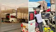 No pudo frenar a tiempo: combi embiste tráiler y deja 3 muertos en la Panamericana Norte