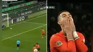 Cristiano Ronaldo falló increíble penal: intentó colocarla y perdió la chance de igualar la serie ante Dinamarca