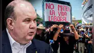 "Alcalde nos ataca a nosotros": comerciantes de Mesa Redonda protestan por ordenanza que prohibiría venta mayorista