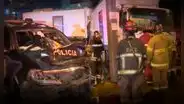 Aparatoso accidente en Cercado de Lima: patrullero de la PNP se estrella contra camión en av. Alfonso Ugarte
