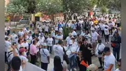 Padres realizan plantón por casos de extorsión en colegios de Los Olivos: "Solicitamos resguardo antes, durante y después de clases"